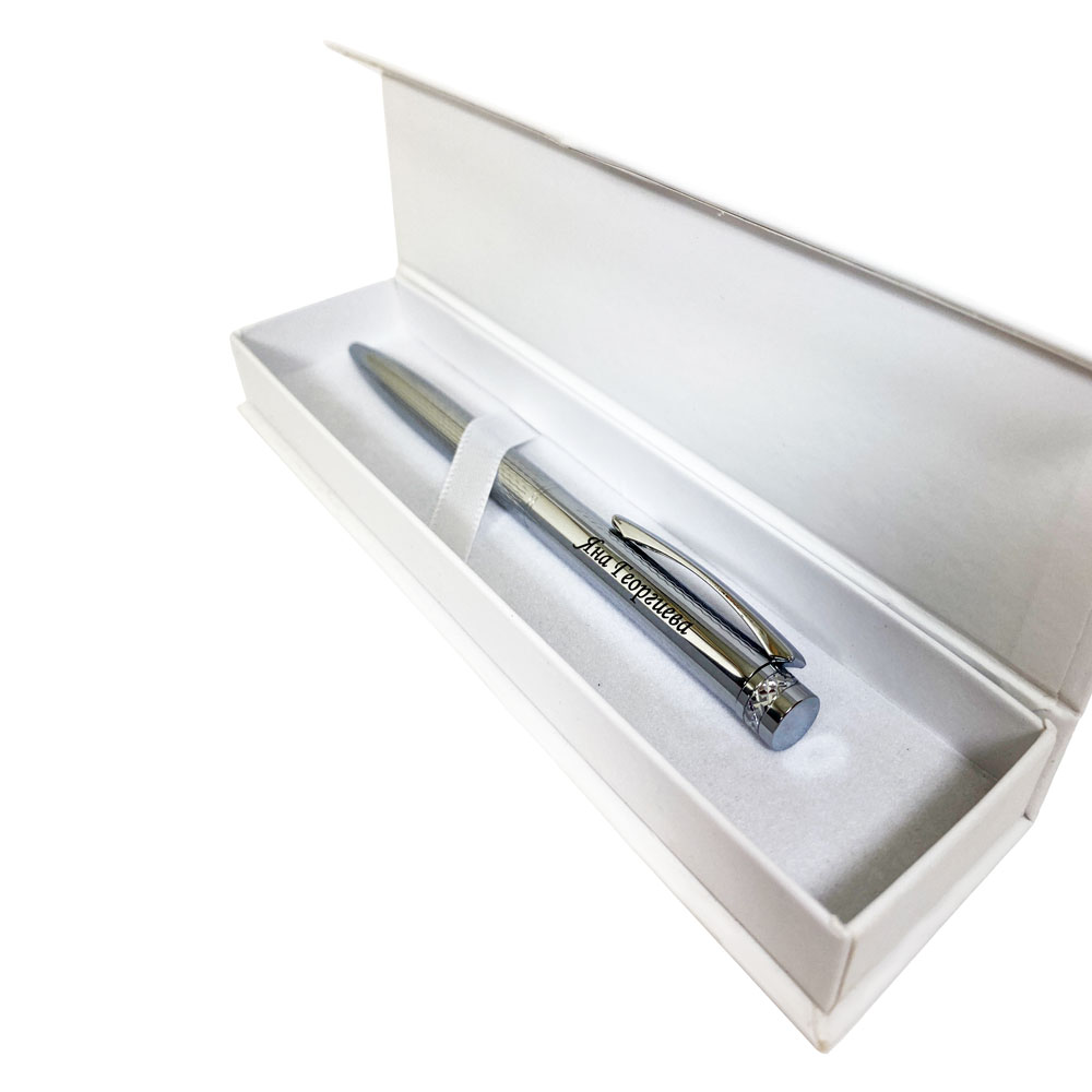 Гравирана химикалка с кутия Bartholdi Silver